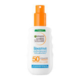 Sensitive Advanced Ambre Solaire Adult Body Spray, SPF 50+, 150 ml, Garnier