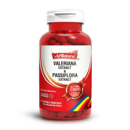 Valériane + Passiflore, 60 gélules, AdNatura