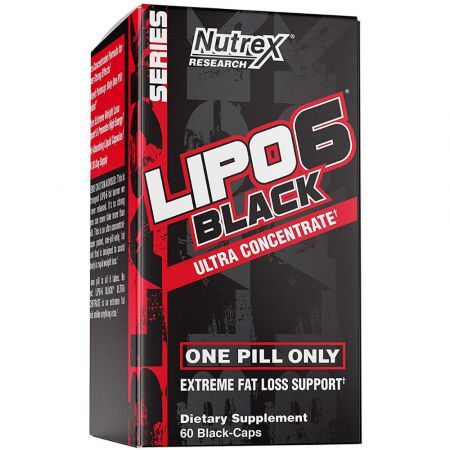 Lipo 6 Black Ultra Concentrate Brûleur de graisse, 60 gélules, Nutrex