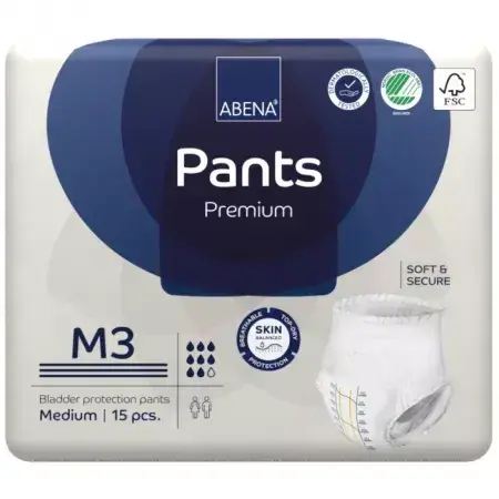 Couches pour adultes pantalons M3 Premium, 15 pièces, Abena