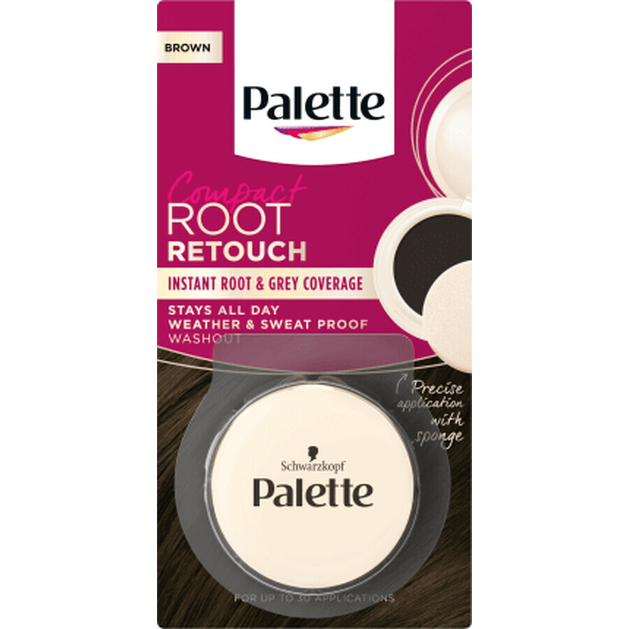 Schwarzkopf Palette Root Retouch Concealer zum Abdecken von grauem, braunem Haar, 1 Stück
