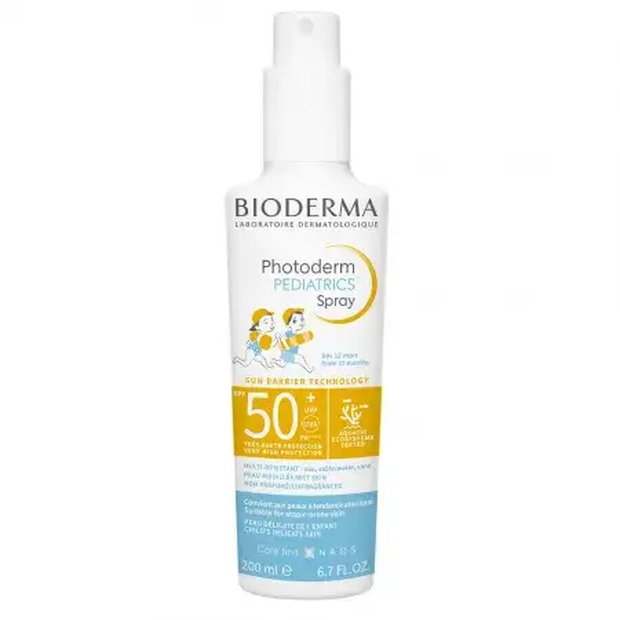 Bioderma Photoderm Pediatrics Spray solaire pour enfants SPF 50+, 200 ml