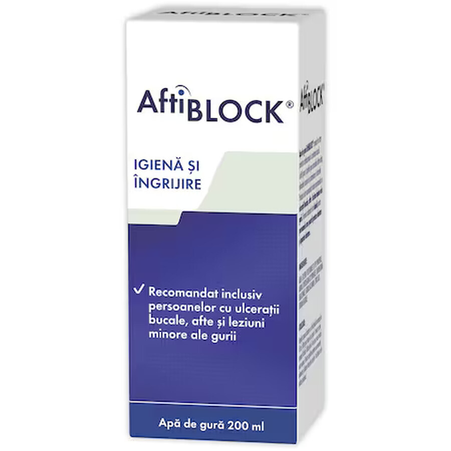 Aftiblock apa de gura, Zdrovit, 200 ml