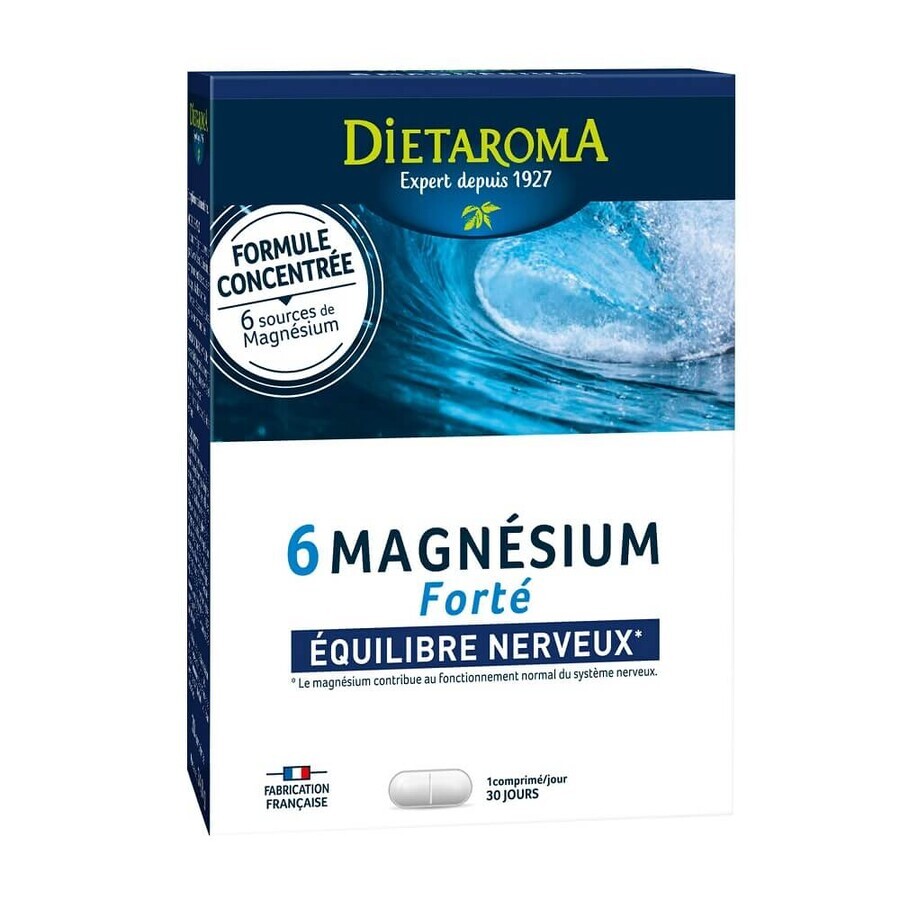 6 Magnésium Forte, 30 comprimés, Laboratoires Dietaroma