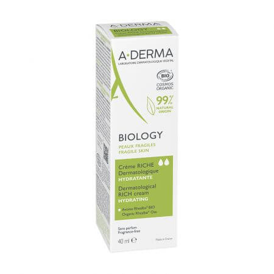 A-Derma Biology Crème hydratante riche, 40 ml