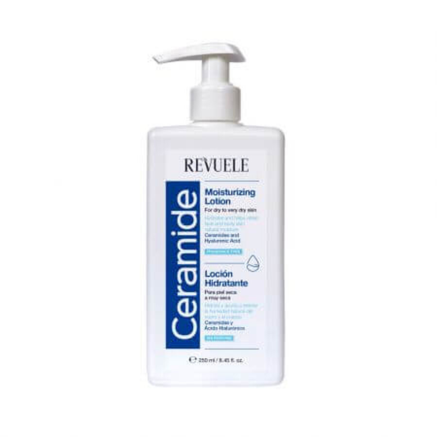 Lotion hydratante aux céramides pour peaux sèches et très sèches, 250 ml, Revuele