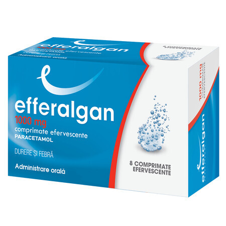 Efferalgan 1000mg, 8 comprimés effervescents, Ursapharm Arzeimittel