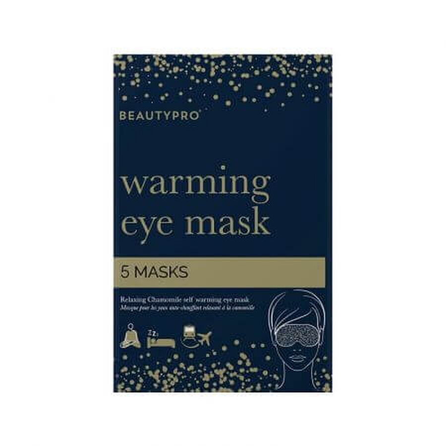 Masque chauffant pour les yeux, 5 pièces, BeautyPro