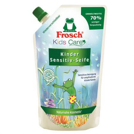 Nachfüllpackung Flüssige Kinderpflegeseife, 500 ml, Frosch