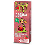 Natürliches Apfel-Erdbeer-Brötchen, 30 g, Bob Snail