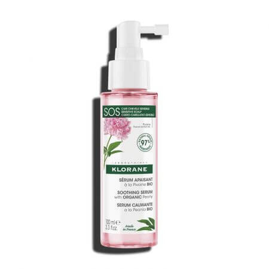 Siero bio calmante con estratto di peonia, 100 ml, Klorane