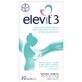 Elevit 3, Multivitaminici per il periodo postpartum e allattamento, 30 capsule, Bayer