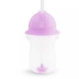 Tasse à paille flexible Any Angle Click Lock, +12 mois, violet, 296 ml, Munchkin