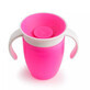 Tasse d&#39;allaitement Miracle 360 avec poign&#233;es, +6 mois, rose, 207 ml, Munchkin