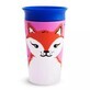 Tasse d&#39;entra&#238;nement Miracle 360 Wildlove, +12 mois, Red Fox, 266 ml, Munchkin