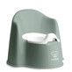 Olita cu protectie pentru spate Potty Chair Deep, Green-White, BabyBjorn