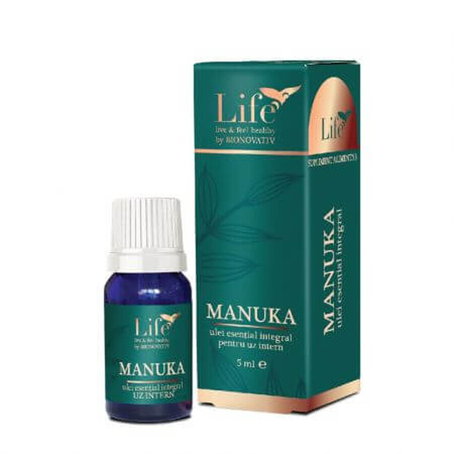 Huile essentielle entière de Manuka Life, 5 ml, Bionovativ