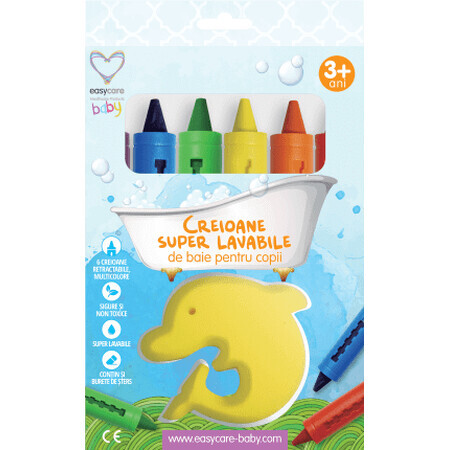 Crayons lavables EasyCare, 6 pièces