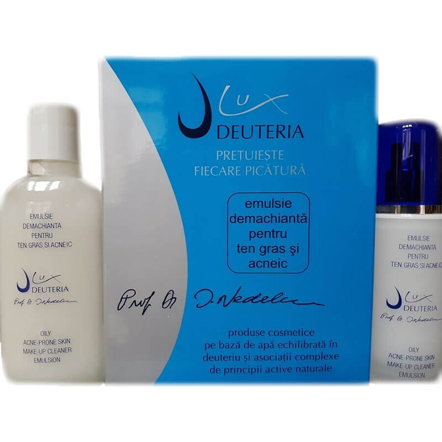 Emulsion nettoyante pour peaux grasses et acnéiques, 150 ml, Deuteria Cosmetics