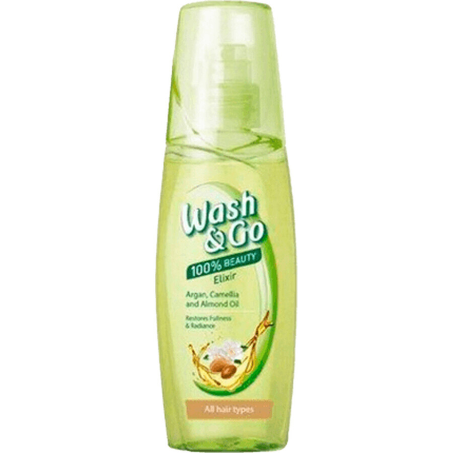 Wash&Go Argan Elixir Oil pour tous types de cheveux, 100 ml