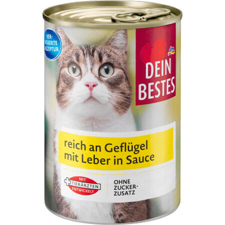 Dein Bestes Wet cat food bird, 415 g