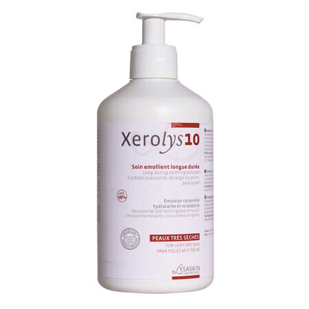 Emulsion pour peau sèche Xerolys 10, 200 ml, Lab Lysaskin