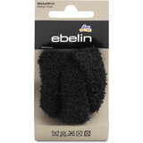 Ebelin Elastiques pour cheveux en peluche - noir, 3 pièces