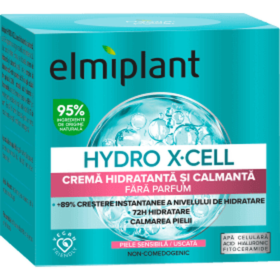 Crema idratante e lenitiva Hydro X-Cell, 50 ml, Elmiplant