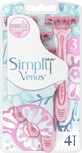 Lames de rasoir Gillette Venus, simples, 4 pi&#232;ces