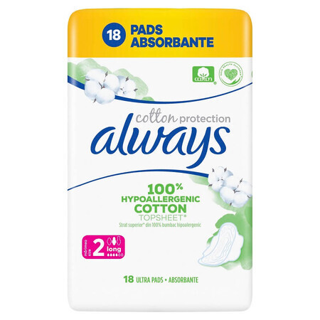 Always Naturals Duo Saugeinlage, Größe 2, 18 Stück, P&G