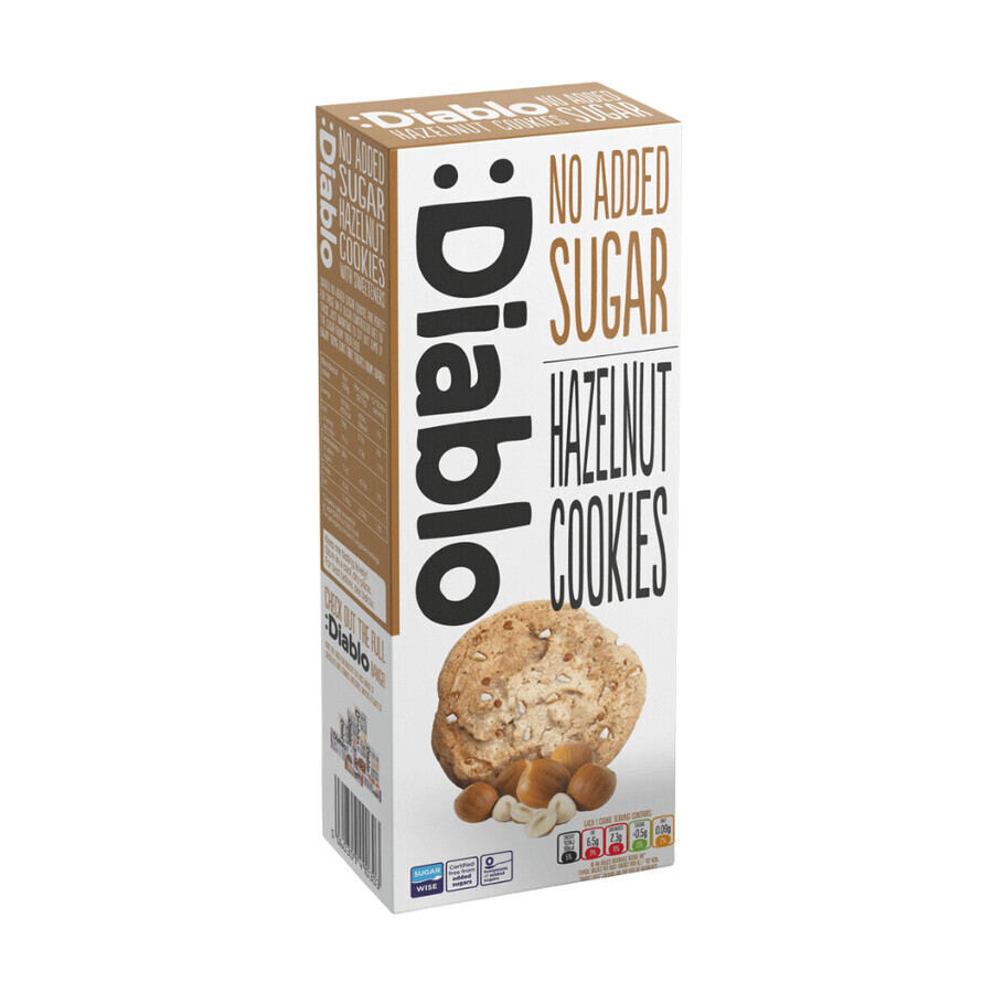 Biscuits aux noisettes sans sucre, 135 g, Diablo