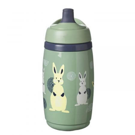 Tasse Isotherme Sportee avec couvercle, + 12 mois, vert, Tommee Tippee