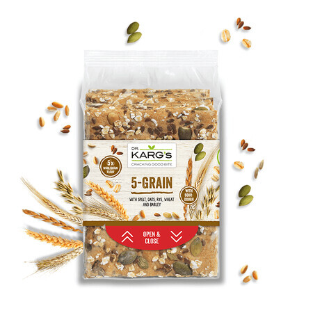 Karg's Whole Grain 5 Grain Crackers, 200 g