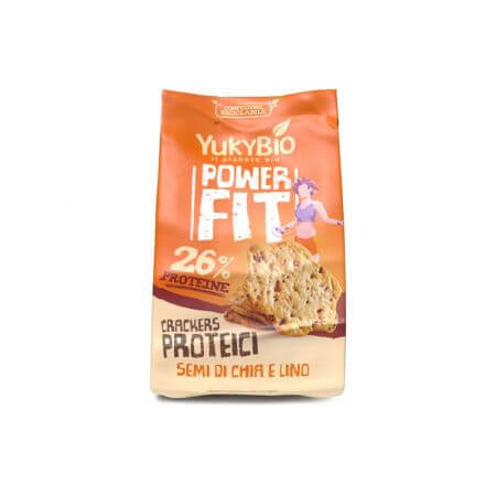 Protein-Cracker mit Chia und Bio-Flachs, 150 g, YukiBio