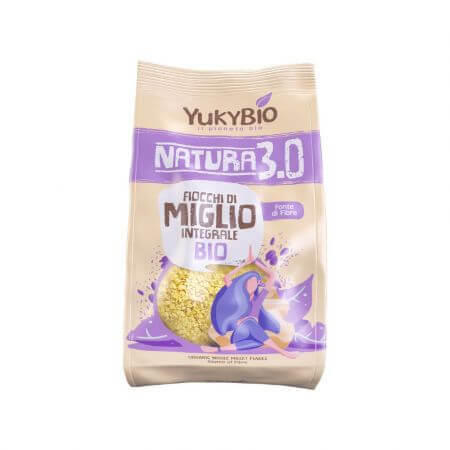 Flocons de millet entier, 500 g, YukiBio