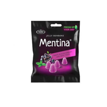 Gelatine al gusto di menta e ribes nero, 80g, Mentina