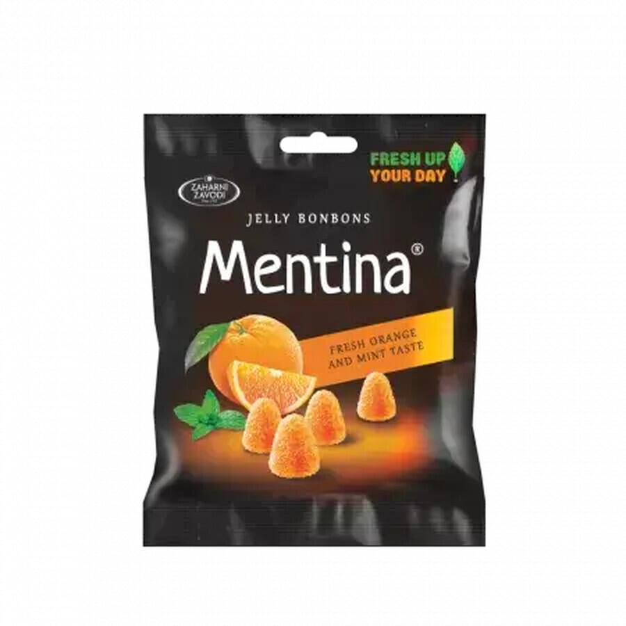 Gelées aromatisées à la menthe et à l&#39;orange, 80g, Mentina