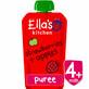 Pur&#233;e de fraises et de pommes, 120 gr, Ella&#39;s Kitchen