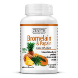 Enzyme digestive Broméline et Papaïne, 60 gélules, Zenyth