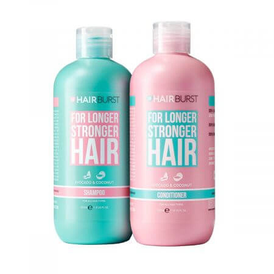 Shampoo- und Conditioner-Set zur Stärkung und Beschleunigung des Haarwachstums, 2 x 350 ml, Hairburst