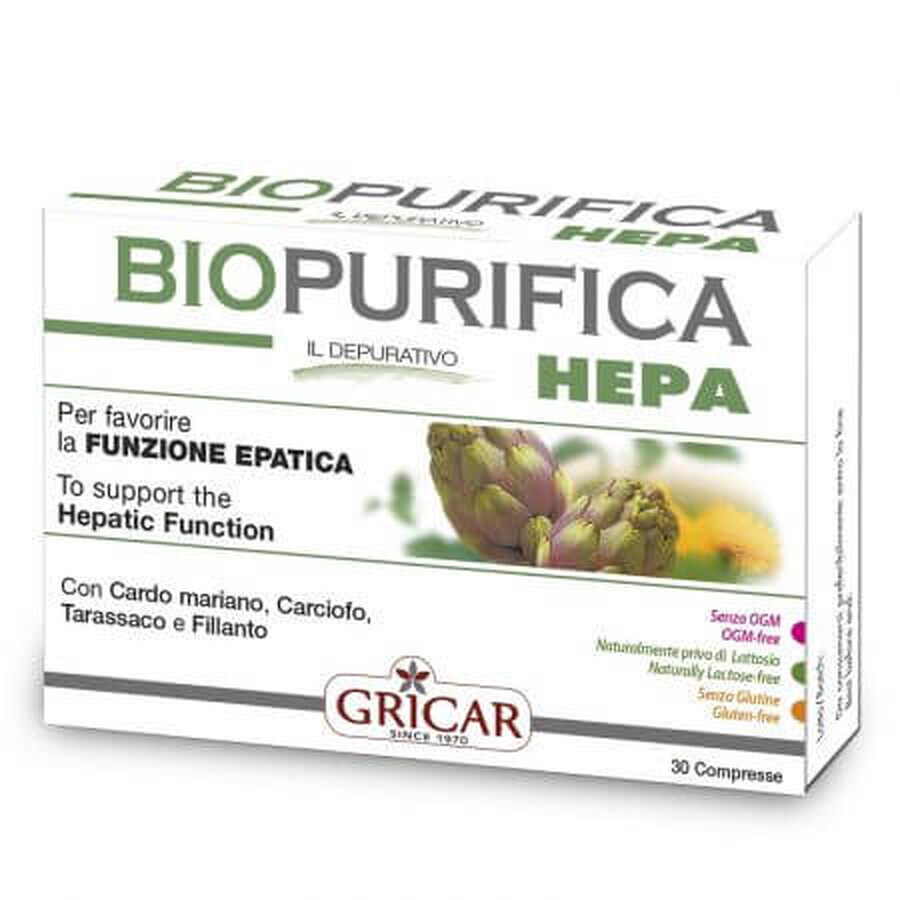 Biopurifica Hepa, 30 tablets, Gricar