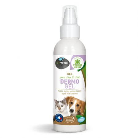 DermoGel Bio pour la peau des chiens et des chats, 125 ml, Biovetol