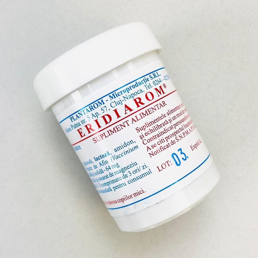 Eridiarom, 50 Tabletten, Plantarom Microproduction