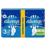 Always Ultra Night Absorbent, 12 pièces, P&G
