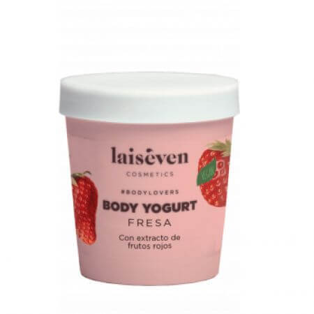 Body yogurt with strawberry extract, 300 ml, Laiseven