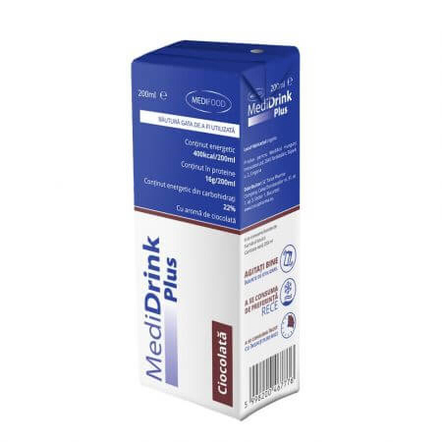 Medidrink Plus Schokolade, 200 ml, Medifood