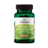 Probiotique 16 souches avec FOS, 60 capsules, Swanson