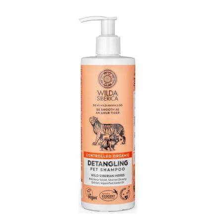 Shampoo voor honden en katten, ontkalkend, 400 ml, Wilda Siberica