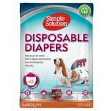 Dog diapers Female large size (L-XL), 12 pieces, Simple Solution