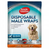 Diapers for dogs Male large size (L), 12 pieces, Simple Solution